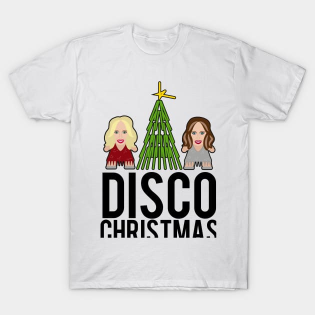 Kylie & Dannii - Disco Christmas T-Shirt by Mattk270